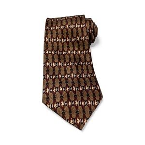 Carlos Devenezia Brown and Gold Men's Tie